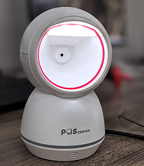 Сканер штрих-кода POScenter Sphera, настольный, USB, белый, с кабелем 1.6 м